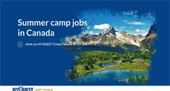 Desktop Screenshot of campcanada.co.uk